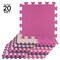 Stalwart Foam Floor Tiles - 20sqft Soft Baby Play Mat - Interlocking Puzzle Mat by Pink 75-6409 - alternate 1